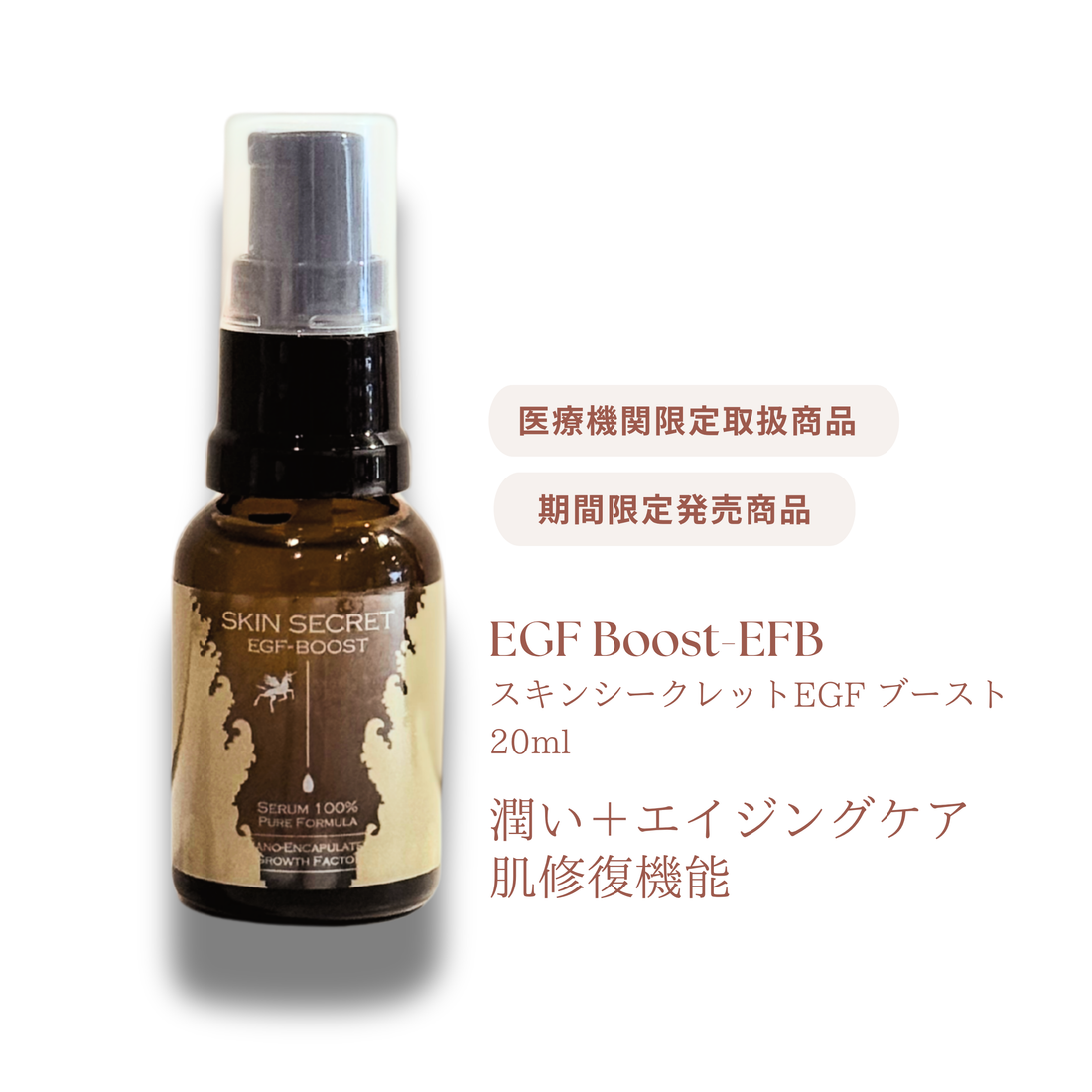 大人気美容液：SkinSecret EGF ブースト再入荷！