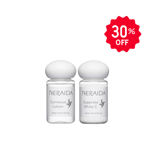 【OUTLET】トライアルセット：（旧）コーニアスローションミニ30ml×（旧）サプレスホワイトCミニ30ml